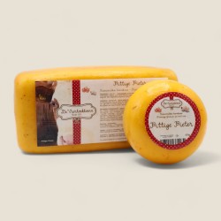 Young cheese ball with onion and garlic