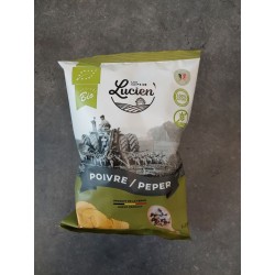 Chips peper en zout 125g bio