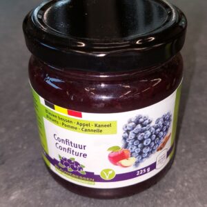 Confituur blauwe bes-appel